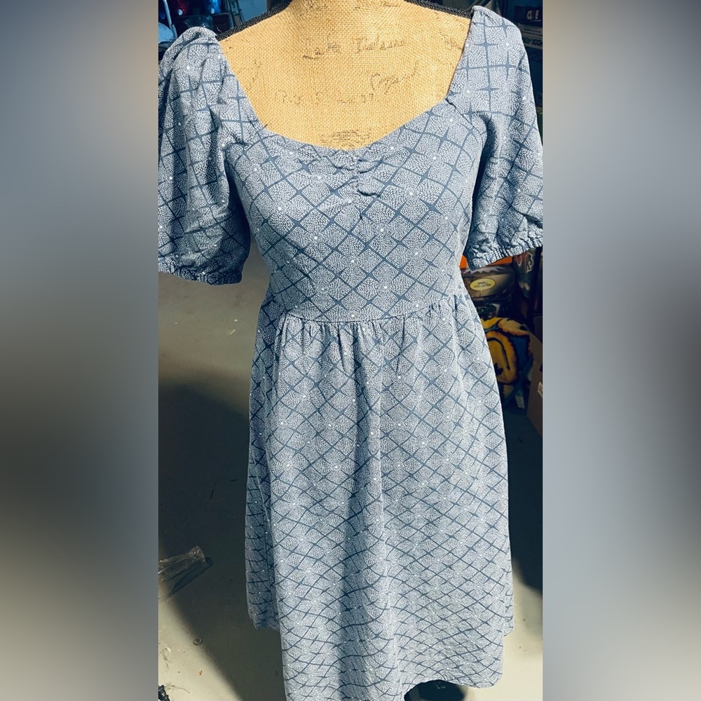 a.n.a Puff Sleeve Boho Dress